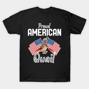 Proud American Quail USA T-Shirt